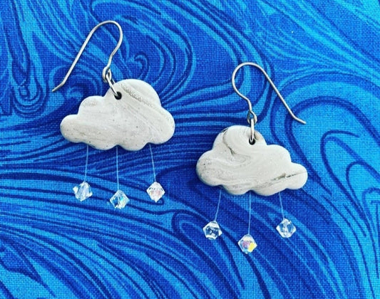 Rainclouds with swarovski crystals
